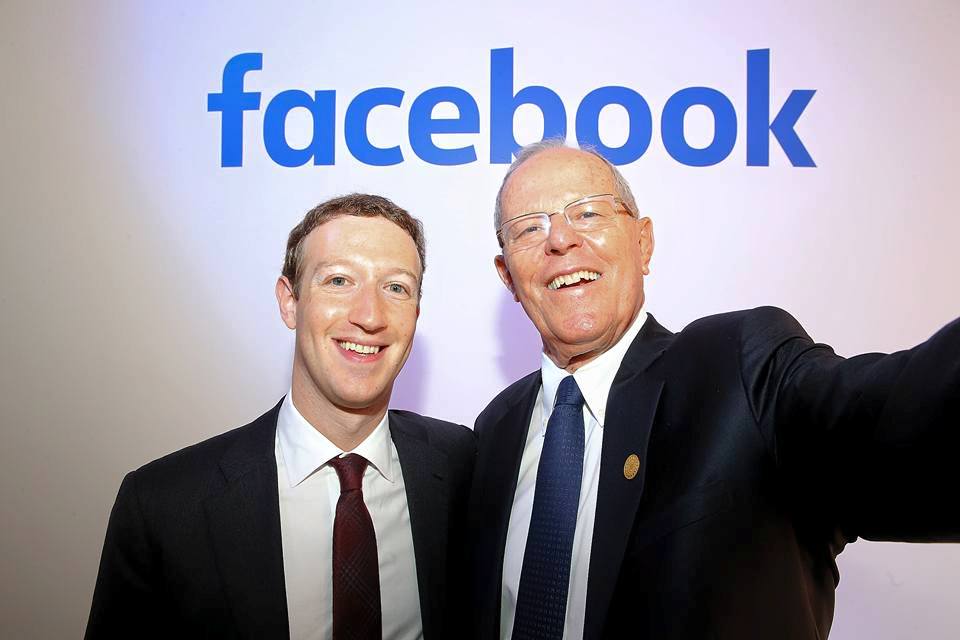 Pedro Pablo Kuczynski and Mark Zuckerberg